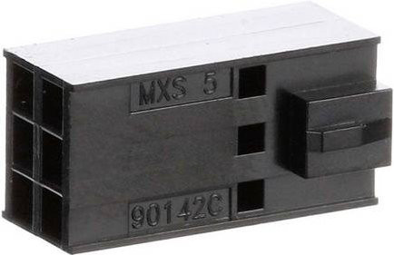 Molex Buchsengehäuse-Kabel Schwarz mit 6 Polen und 2,54 mm Rastermaß 901420006 - Bild 1