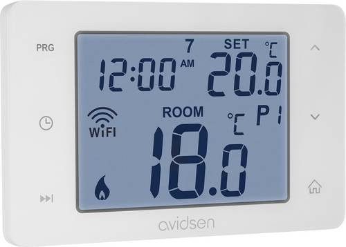 Avidsen 127066 Funk-Heizkörperthermostat elektronisch mit WiFi, App- und Sprachsteuerung, Weiß - Bild 1