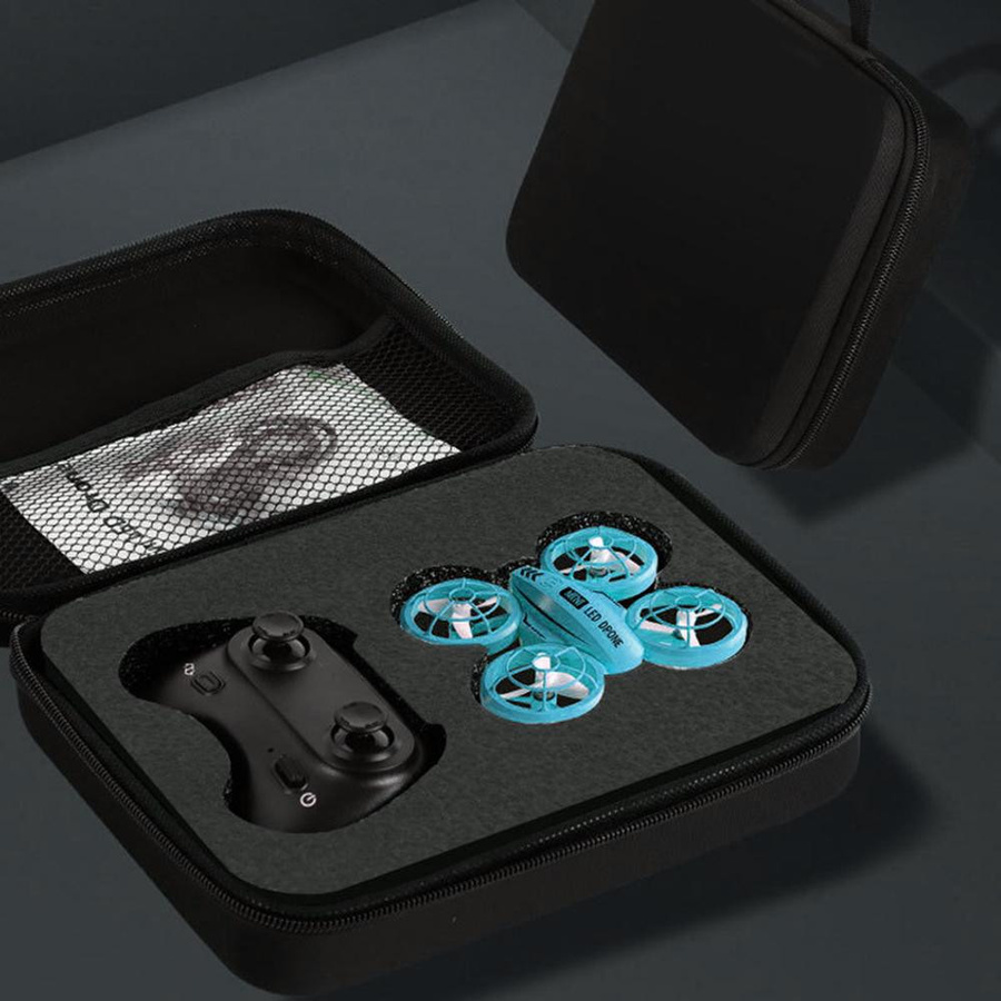 Igeteck Ferngesteuerte Mini-Drohne Stunt-Quadrocopter mit LED gelb - Bild 2
