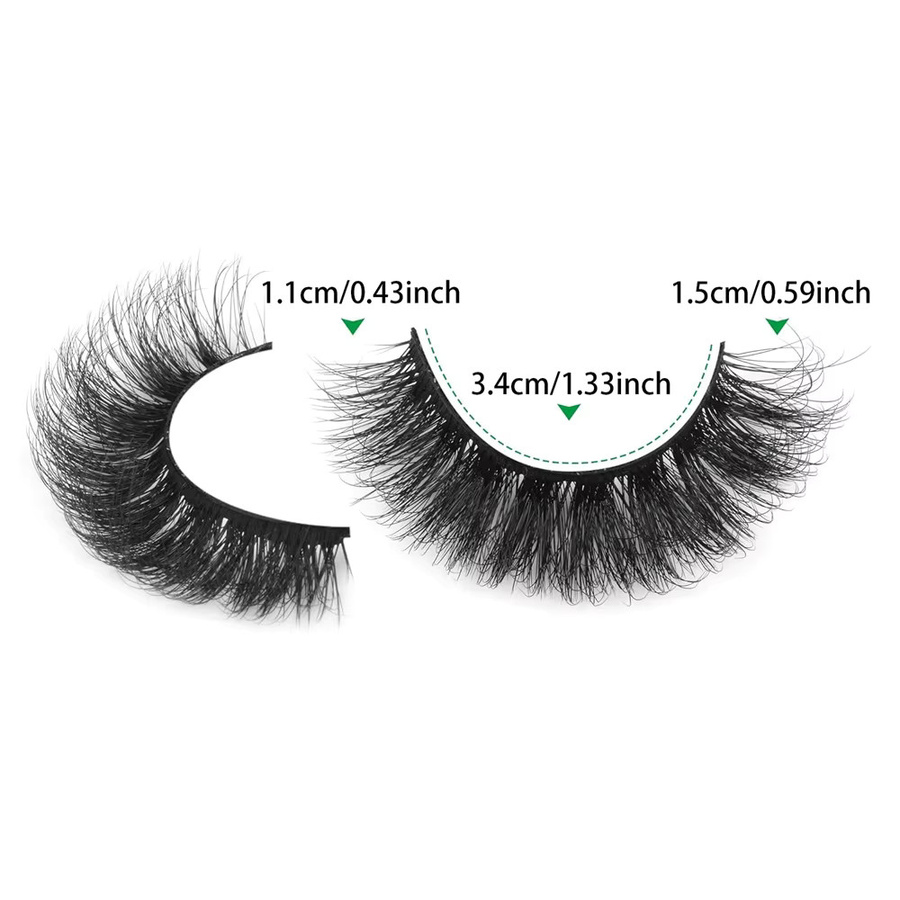 JIEFUXIN Künstliche Wimpern 8D Volumen, Cat-Eye-Stil, 14 Paar - Bild 5
