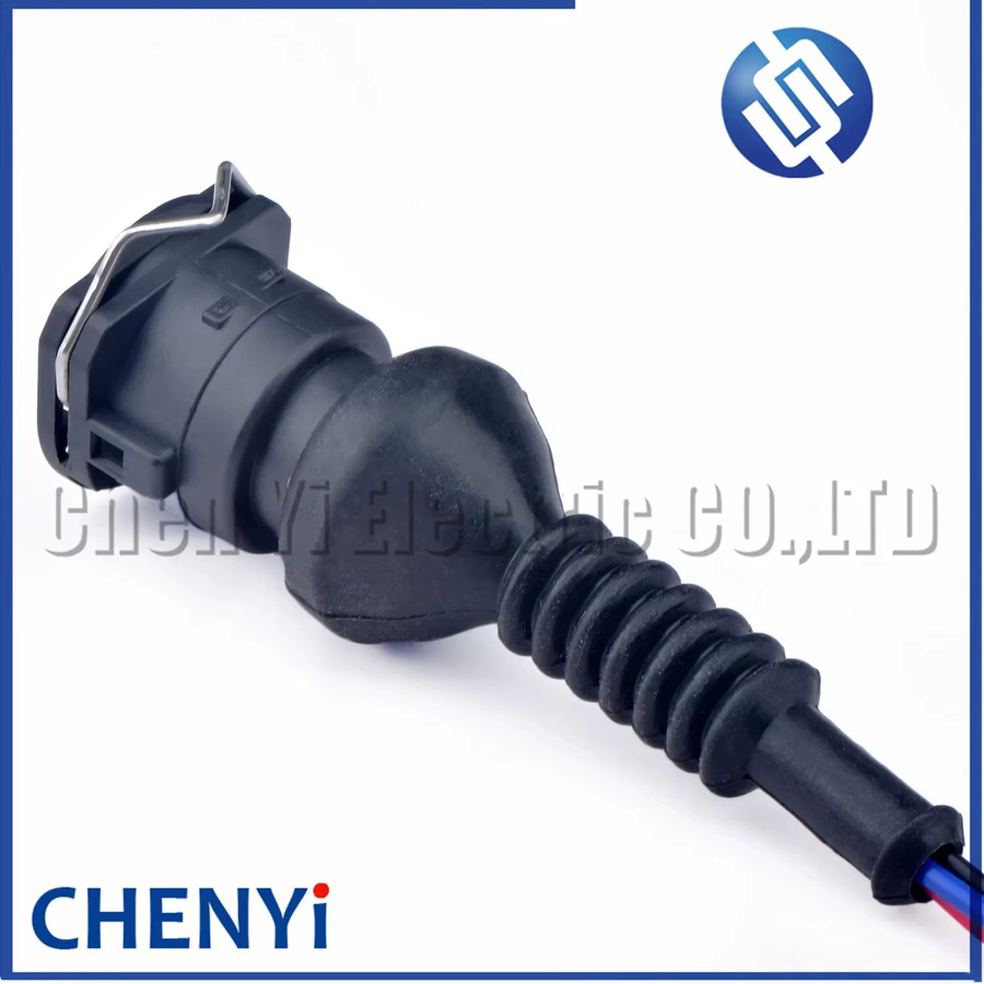 Yuyi 3-poliger wasserdichter Kfz-Steckverbinder Motor-Kabelbaum-Stecker in Schwarz mit 15 cm Kabeln - Bild 2