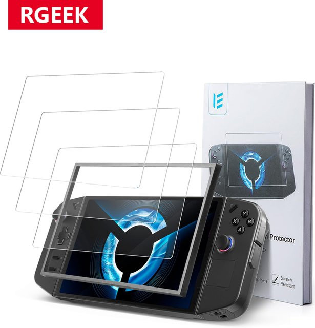 3er-Pack Displayschutzfolie für Lenovo Legion Go aus gehärtetem Glas, transparent, HD und kratzfest mit Positionierungsbox - Bild 1
