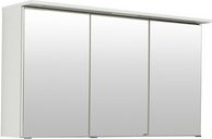 HELD MÖBEL 3D-Spiegelschrank Bologna mit LED-Beleuchtung und Glastüren in Weiss, B/H/T: 120 x 66 x 20 cm - Bild 1