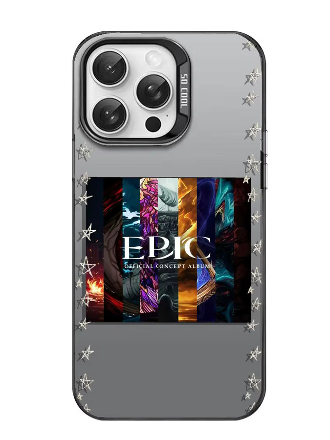 E-epic The Musicals Handyhülle für iPhone 11 bis 17 Pro Max, bunt, mattes Laser-Aurora Design, stoßfest - Bild 4
