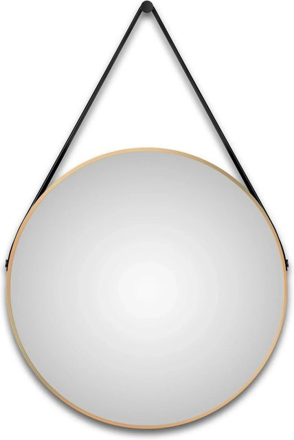TALOS LED-Schminkspiegel rund in Gold, Durchmesser: 80 cm - Bild 1