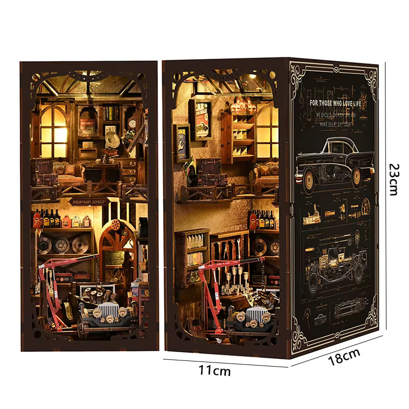 zuuton DIY Mini Buch Nook Kit, 3D Puzzle, Holz, Puppenhaus - Bild 2