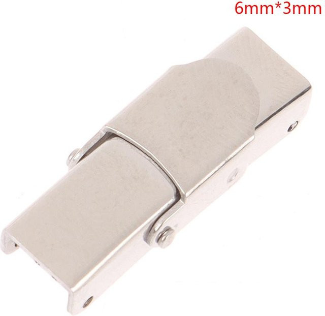Voyages Uhrenband Verschlüsse, Edelstahl, Silber, 6mm*3mm - Bild 1