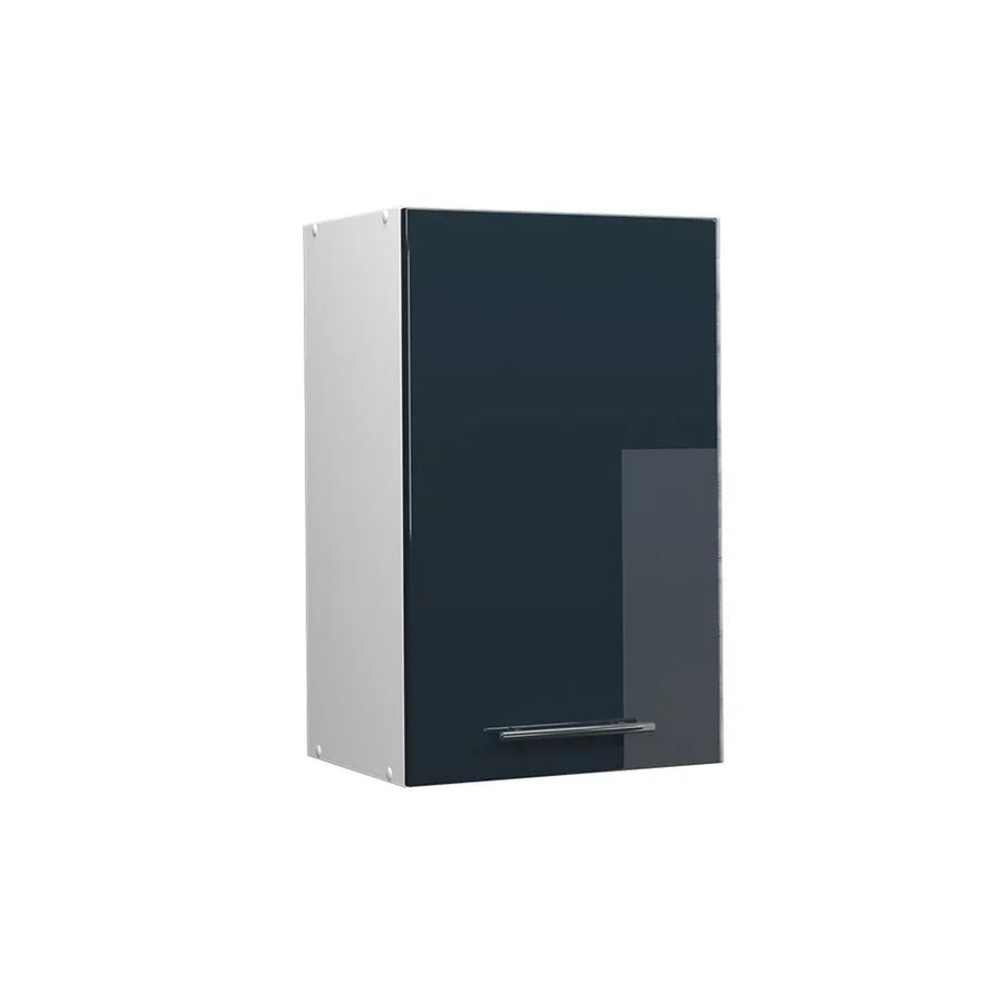 Vicco Hängeschrank Fame-Line Küchenschrank Hochglanz Dunkelblau und Weiß mit Soft-Close-Scharnieren Breite: 45 cm - Bild 3