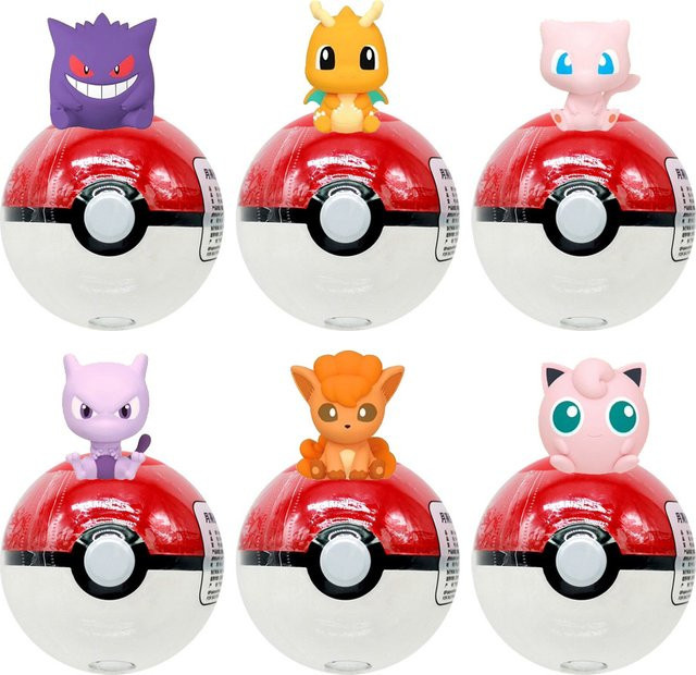 FUNISM Pokemon Blind Box Spielzeug-Minifiguren, Gengar, Dragonite, Mewtwo, Vulpix, Jigglypuff, Mew - Bild 1