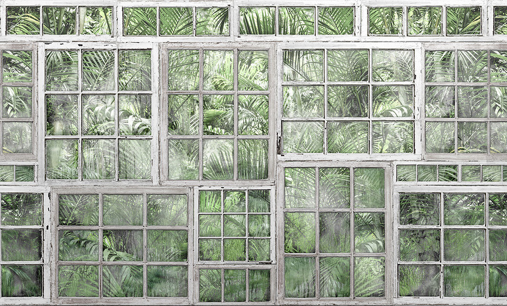 Rebel Walls Wandtattoo Mural Perspective Jardin im floralen Industrial-Design - Bild 2