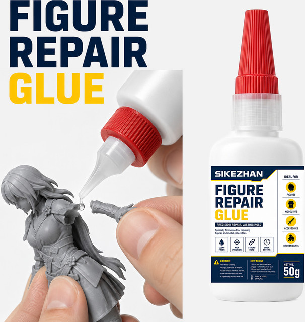SIKEZHAN Figuren-Reparaturkleber für Modelle und Figuren, transparent, 50g - Bild 1