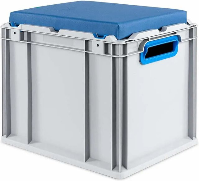 PROREGAL Eurobox NextGen Seat Box Blau H x B x T: 36,5 x 30 x 40 cm - Bild 1