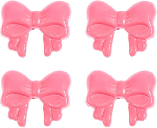 Rico Design Schleifenknöpfe aus Kunststoff in Pink - Bild 1
