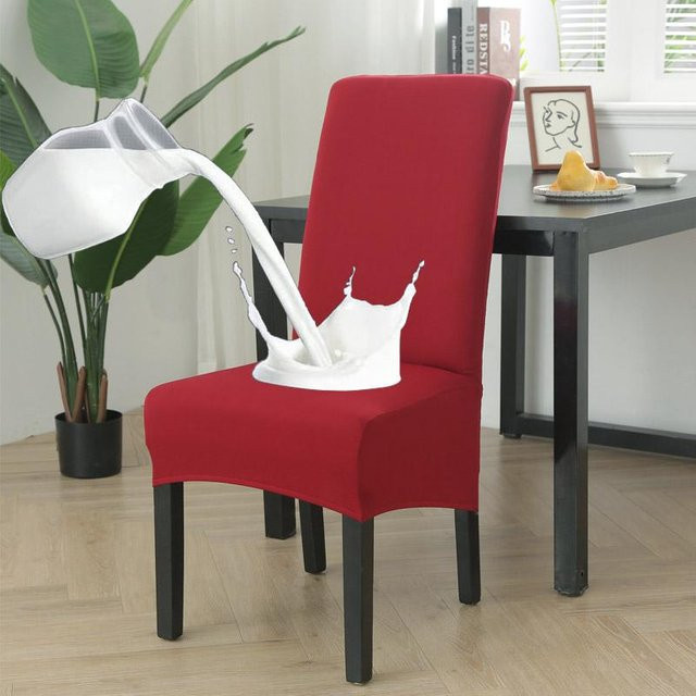 Bestbags Wasserabweisender Stuhlbezug XL in Rot mit hoher Rückenlehne aus Stretch-Material für Esszimmer und Bankette - Bild 1