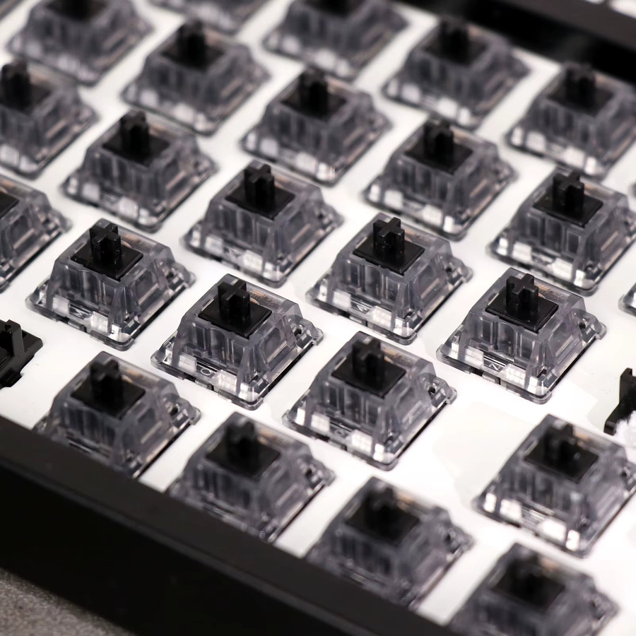 EPOMAKER Mechanical Switches für Gaming-Tastaturen, 100 Stück, Schwarz und Transparent - Bild 2