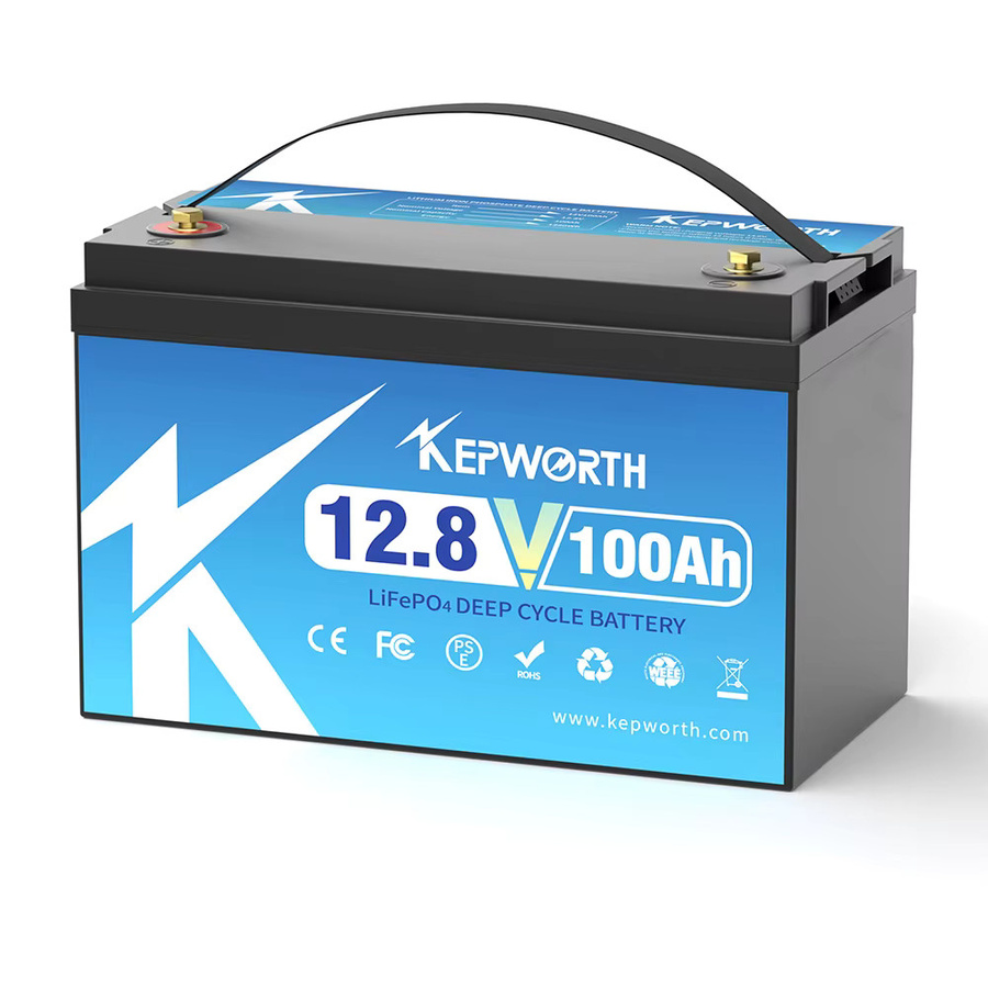 KEPWORTH LiFePO4 Batterie 12V 100Ah mit 100A BMS für Wohnmobile, Solaranlagen und Golfcarts - Bild 3