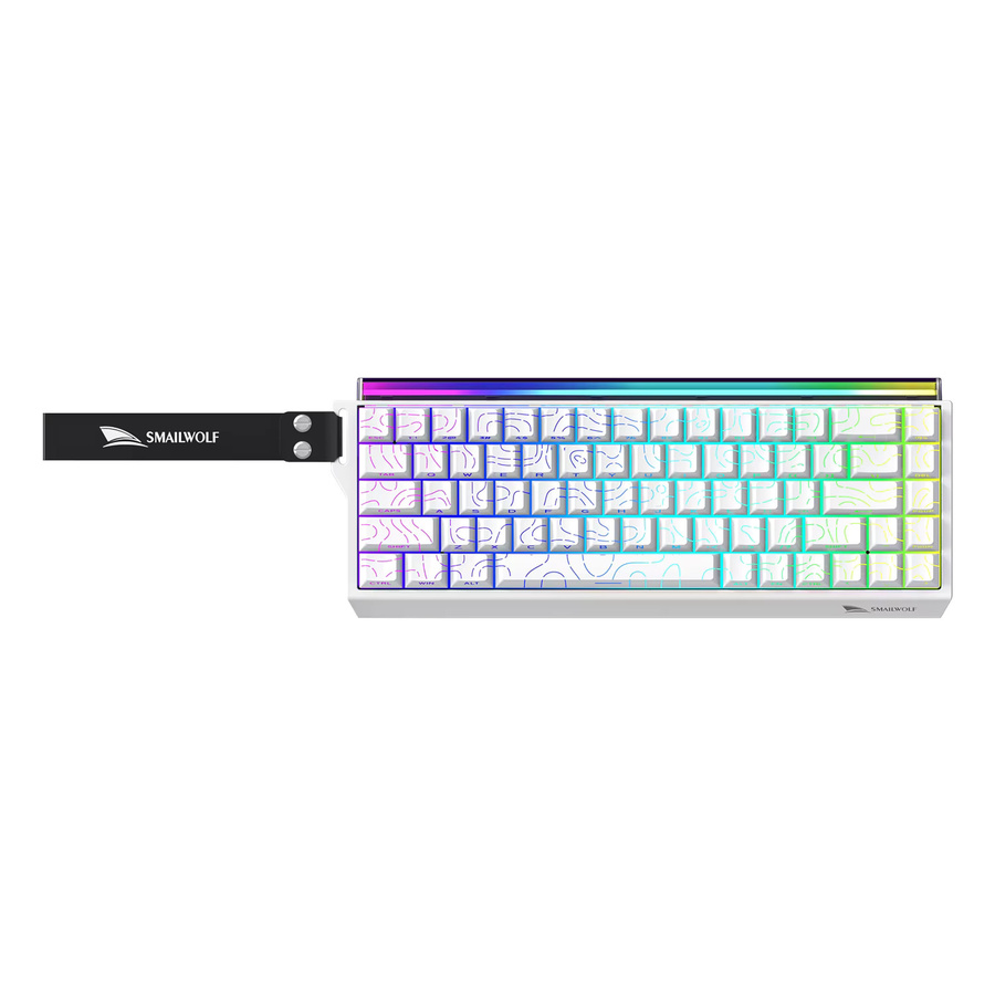 SMAILWOLF SK11 68HE Mechanische Gaming Tastatur mit Magnetischem Schalter, 68% Layout, Weiß, 8K Polling Rate für E-Sport und PC - Bild 5
