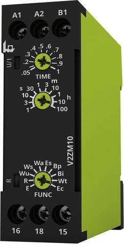 Tele 125100 V2ZM10 Multifunktionales Zeitrelais 12-240V AC/DC mit Zeitbereich 0,05s - 100h und 1 Wechsler - Bild 1
