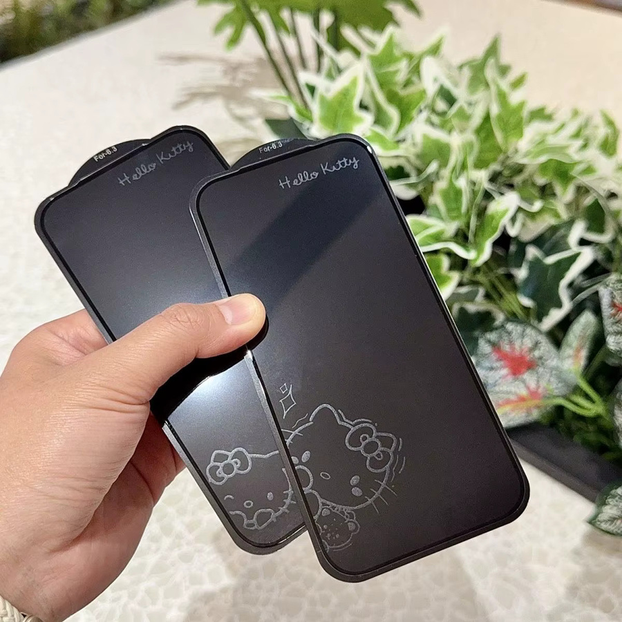 Keeppley Sanrio Hello Kitty und Kuromi Vollbild-Schutzfolie für iPhone 17 Pro Max in Schwarz - Bild 4