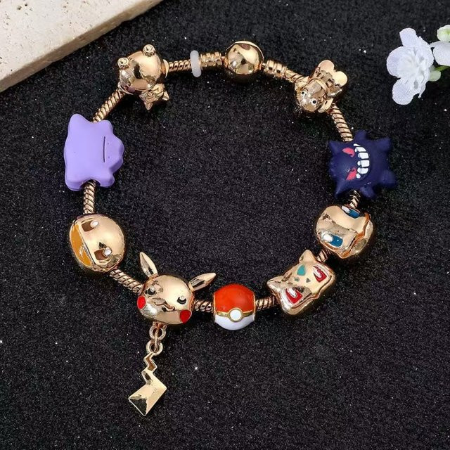 Bandai Armband, Pokémon Eevee, Perle, Metall, Bunt, Unisex - Bild 1