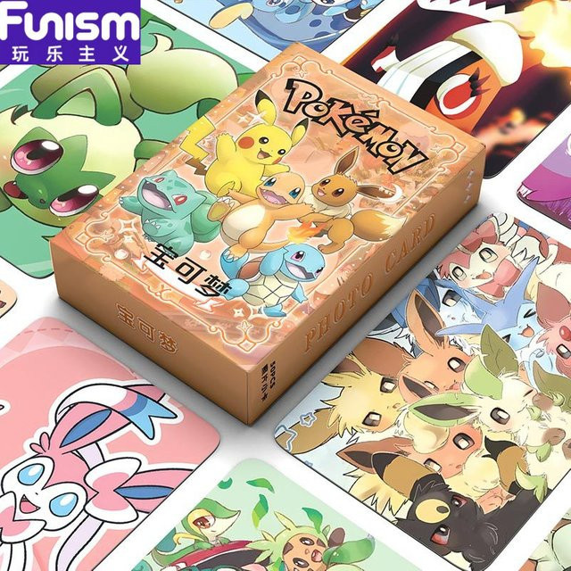 FUNISM Pokémon Pikachu Anime Laser-Kartenspiel, 50er-Pack - Bild 1