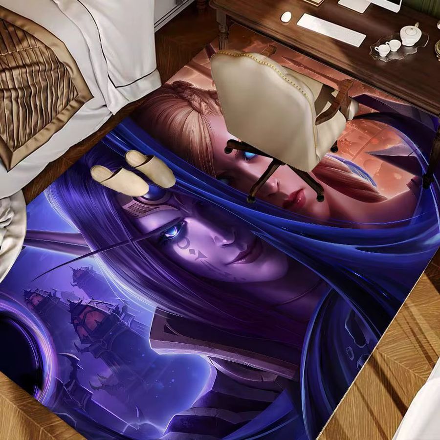 World of Warcraft Fußmatte im INS-Stil von Potdemiel, weich und rutschfest für Schlafzimmer und Haus - Bild 3