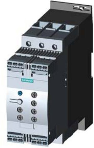 Siemens Sanftstarter 3RW4037-2BB14 in Grau mit 30kW Motorleistung bei 400V und 63A Nennstrom bei 480V - Bild 1