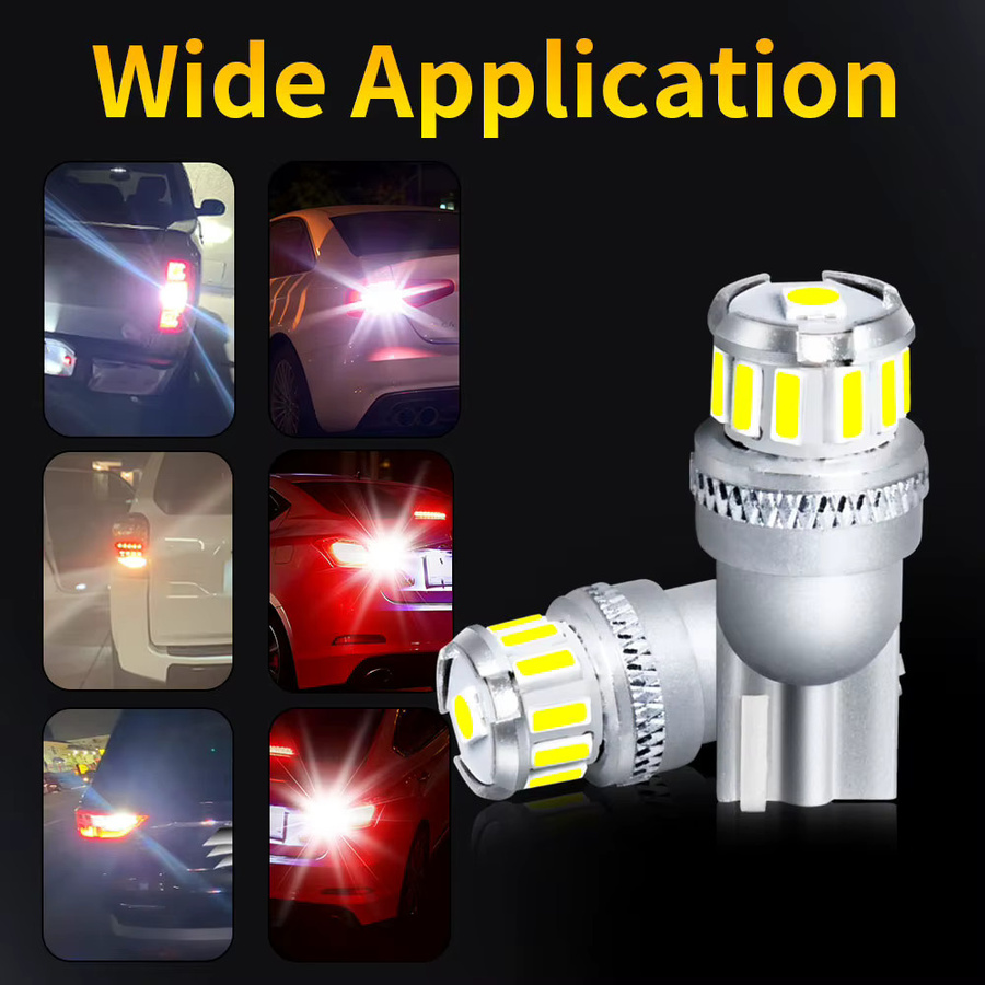 Hochlumen 360-Grad-Emission T10 W5W WY5W Canbus LED-Birnen mit Aluminiumgehäuse in Weiß für Auto Tür Kofferraum und Leselampe, 12V - Bild 4