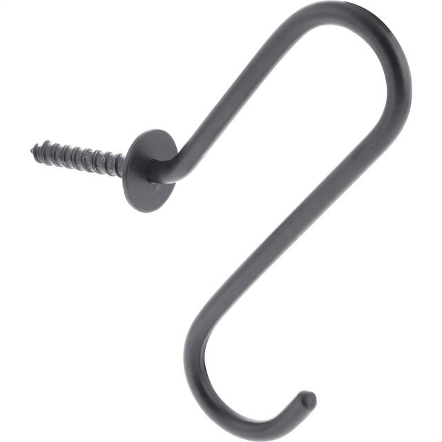 Wagner Wandhaken Hooks4home Retro in Schwarz aus Stahl, B/T/H: 10,5 x 7,0 x 3,5 cm - Bild 1