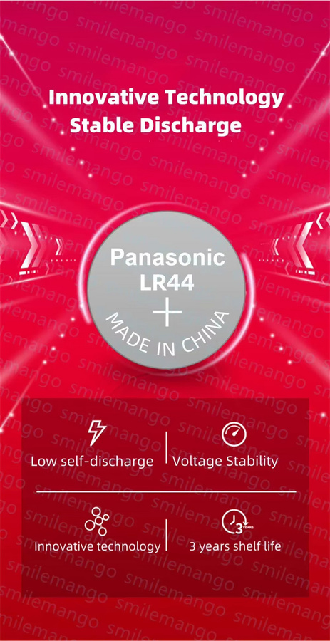 Panasonic AG13 Alkaline-Knopfzellen 1,5V für Uhren, Taschenrechner und Spielzeug in Silber - Bild 3