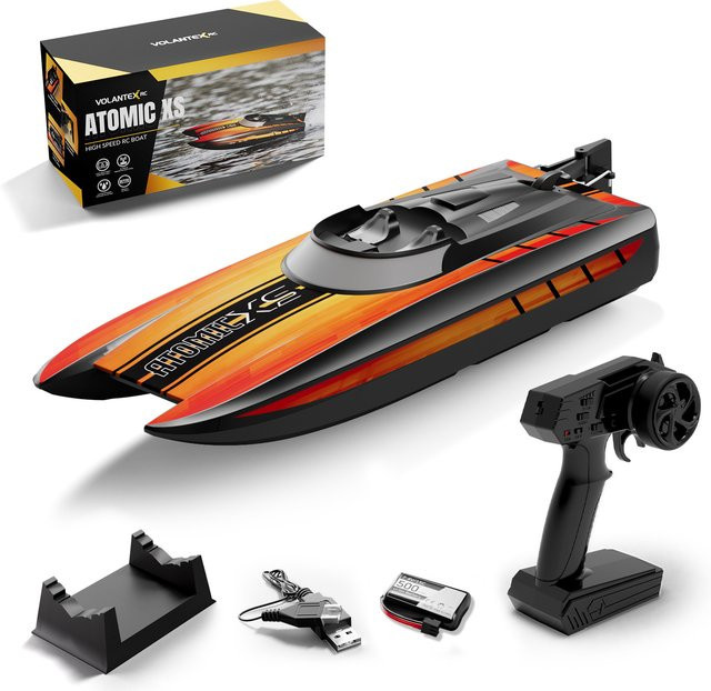 VOLANTEXRC Hochgeschwindigkeits-Rennboot, RC-Boot, Grün - Bild 1