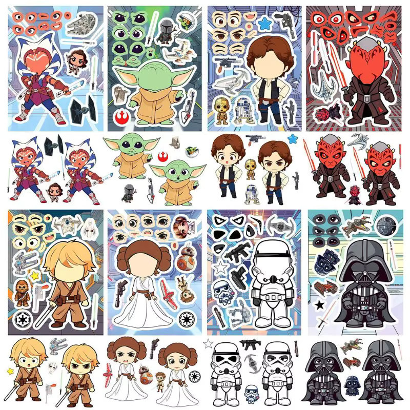 Star Wars Aufkleber, Puzzle, 8-teiliges Set - Bild 3
