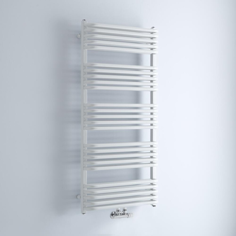 Hudson Reed Arch Design Badheizkörper mit Mittelanschluss in Weiß, Höhe: 126,9 cm, Breite: 60,0 cm - Bild 1