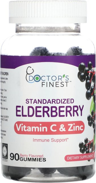 Doctor's Finest Holunderbeere Vitamin C & Zink Gummibärchen 90 g - Bild 1