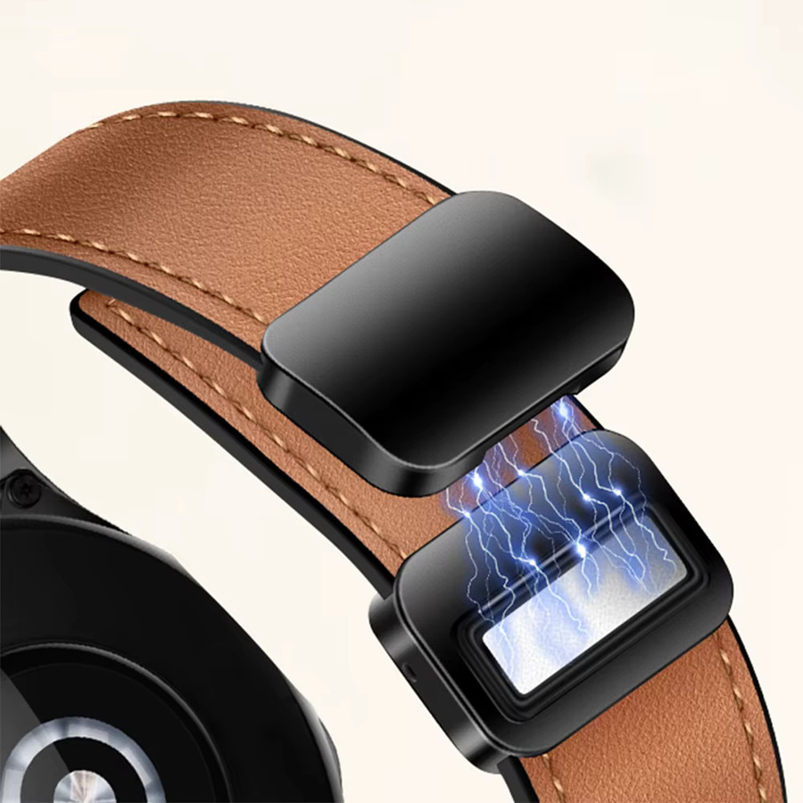 Xiaomi Uhrenarmband, Silikon, Leder, Magnetarmband, Unisex - Bild 2