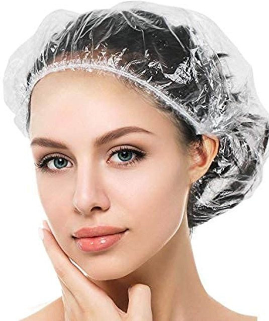 Your Warm Home Einweg-Duschhauben, 100 Stück, Groß, Beige, Damen - Bild 1