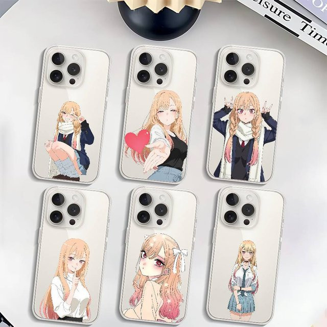 Transparente Handyhülle Marin Kitagawa für iPhone 11 bis iPhone 17 Pro Max Mini Plus stoßfest - Bild 1
