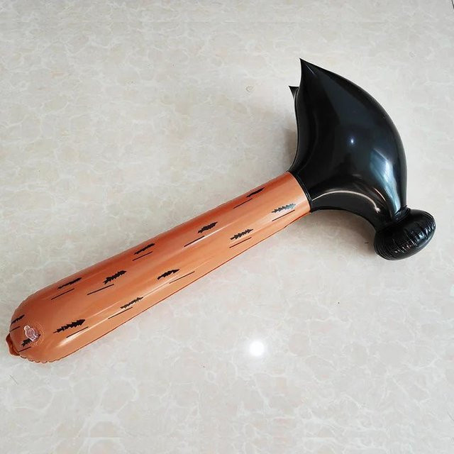 Binchi Outdoor Product Aufblasbarer Hammer Streitkolben, Holzmaserung - Bild 1