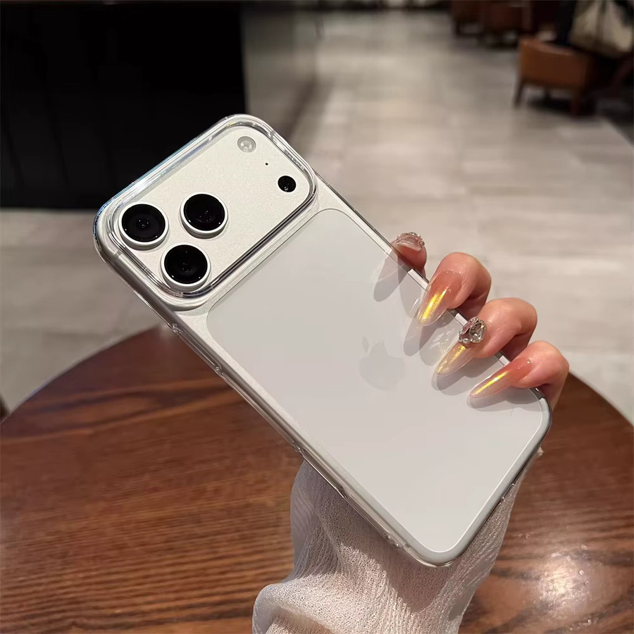 YUEDESHENG Ultradünne Transparente HD-Hart-PC-Hülle für iPhone 17 Pro Max Air 16 15 14 13 12 Plus in Schwarz und Transparent - Bild 1