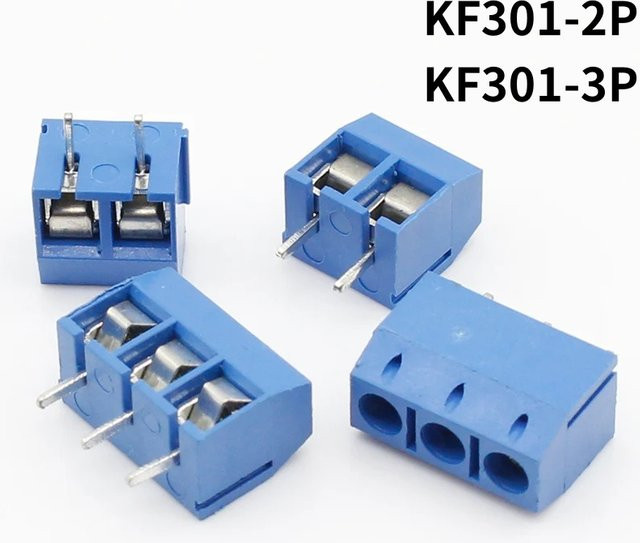 20 Stück ELECAPITAL Plug-in-Schraubverbinder KF301 Serie, Blau, 5,08 mm Pitch - Bild 1
