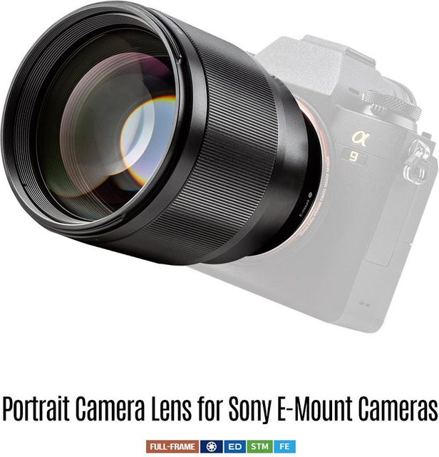 Sony AF 85mm f/1.8 II Vollformat Festbrennweitenobjektiv für Sony E-Mount in Schwarz - Bild 1