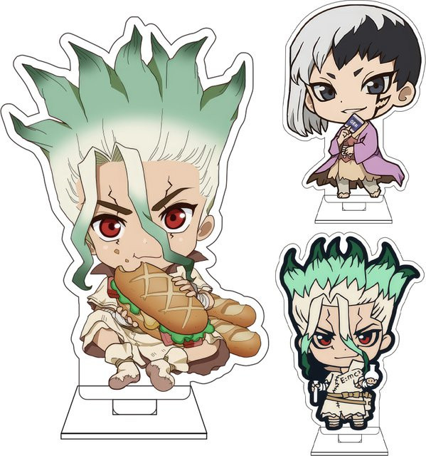 Bandai Dr.STONE Acryl-Figur Standplatte, Einzelfigur, 10cm - Bild 1