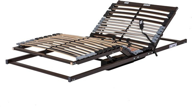 BECO 7-Zonen Premium Motor-Lattenrost aus Holz mit elektrisch verstellbarem Kopf- und Fußteil, B/T: 90 x 190 cm - Bild 1