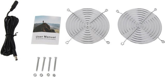 GoolRC 6W Solarpanel-Ventilator mit Schutznetz, wasserdicht, Farbe: Weiß - Bild 1