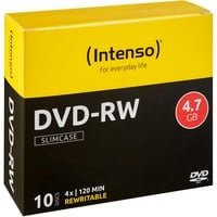 Intenso DVD-RW Rohlinge 4,7 GB 4x im 10er Slimcase - Bild 1