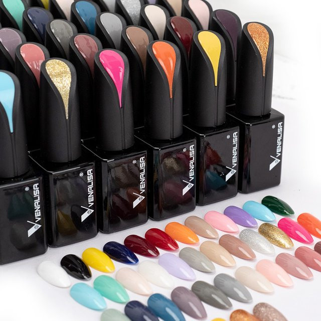Venalisa Jelly Color Nagellack, JD02 black, 15 ml, glänzend - Bild 1