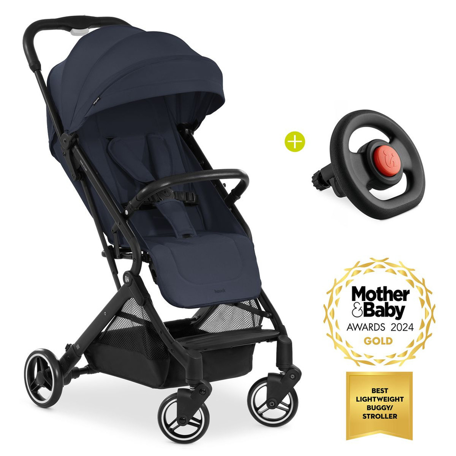 Hauck Reisebuggy und Sportwagen Travel N Care mit Buggy-Lenkrad in Navy Blue, faltbar mit Schwenkrädern und Federung - Bild 1