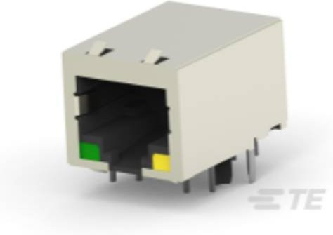 TE Connectivity Modular Jacks Inverted mit LEDs 5569564-1 in Grün, Gelb und Weiß - Bild 1