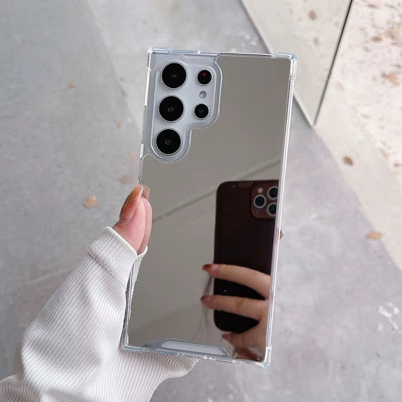 Luxus Handyhülle mit Make-up-Spiegel für Samsung Galaxy S25 S24 S23 S22 Ultra sowie A56 A55 A36 A35 A16 A15 A53 A52 und A16 FE, stoßfeste Schutzhülle - Bild 2
