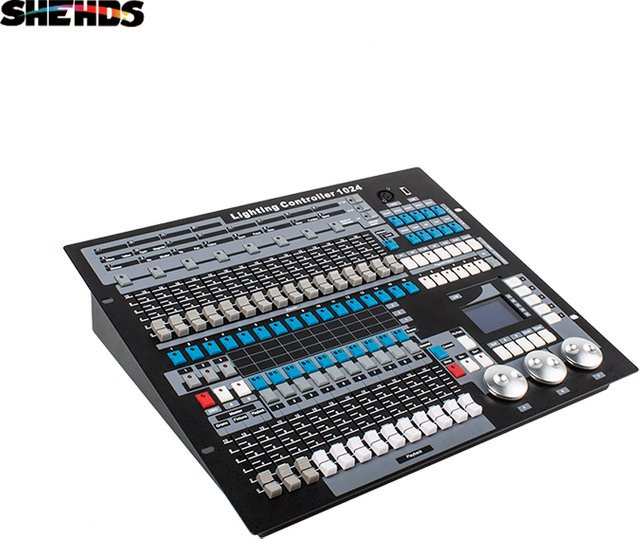 SHEHDS DMX512 1024 Konsole Bühnenlicht Controller Dongle mit Flight Case in Schwarz - Bild 1